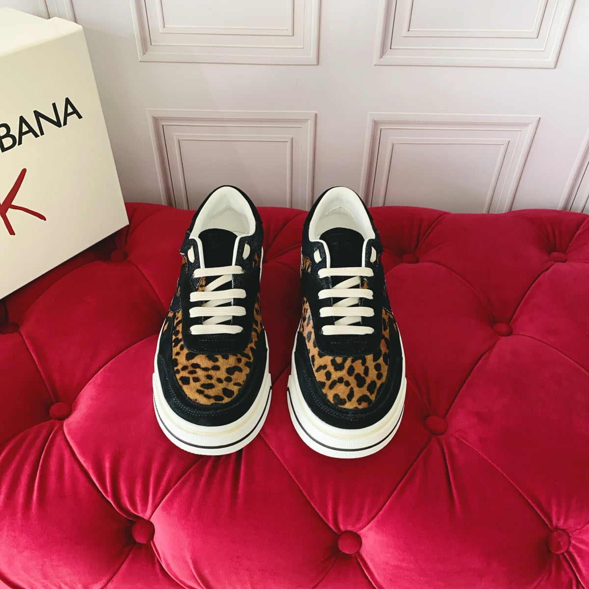 Dolce & Gabbana DG Heavy-Craft Calfskin Sneakers with 5D Accents