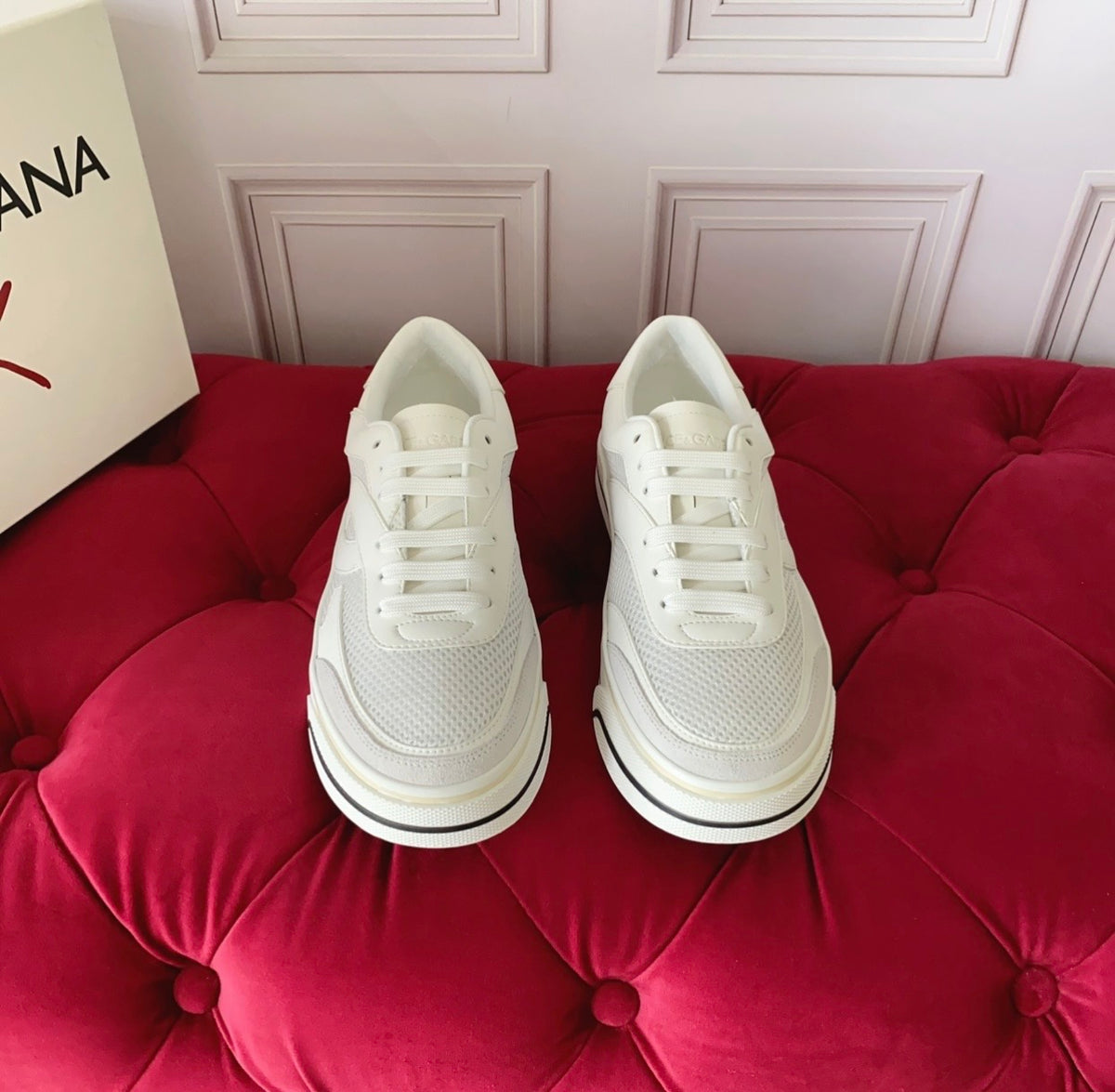 Dolce & Gabbana DG Heavy-Craft Calfskin Sneakers with 5D Accents