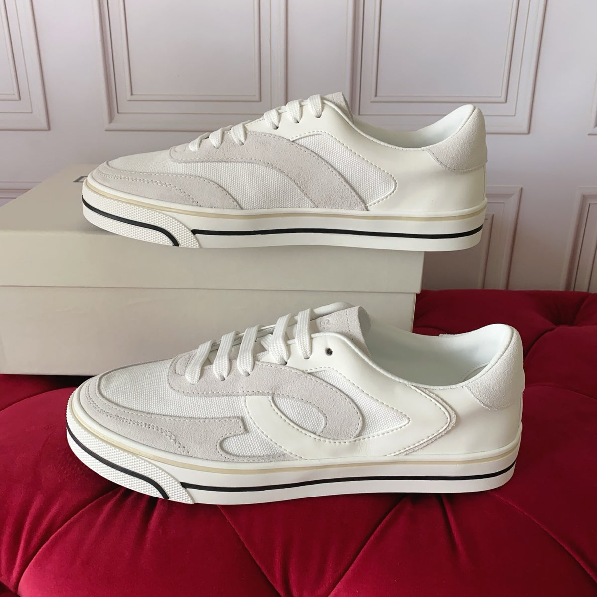 Dolce & Gabbana DG Heavy-Craft Calfskin Sneakers with 5D Accents