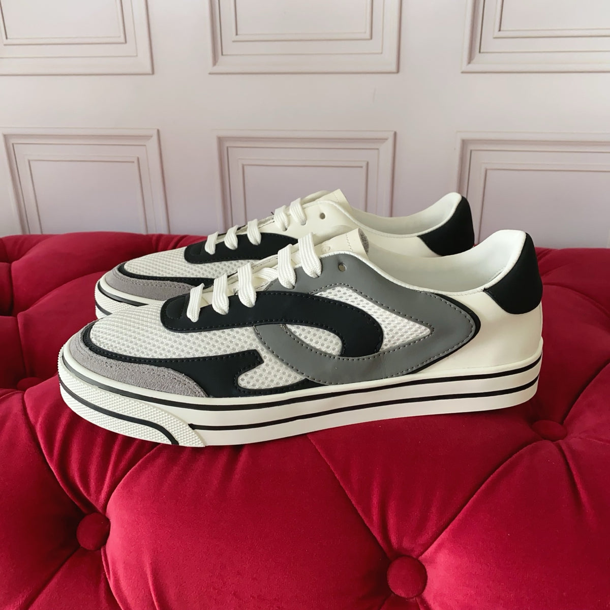 Dolce & Gabbana DG Heavy-Craft Calfskin Sneakers with 5D Accents