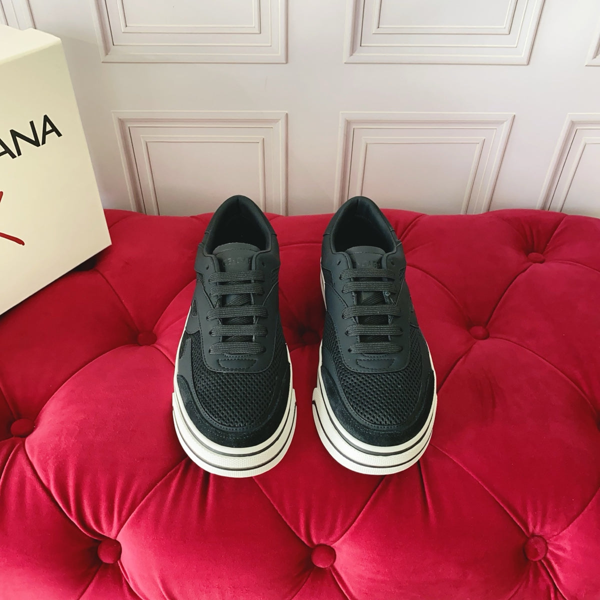 Dolce & Gabbana DG Heavy-Craft Calfskin Sneakers with 5D Accents