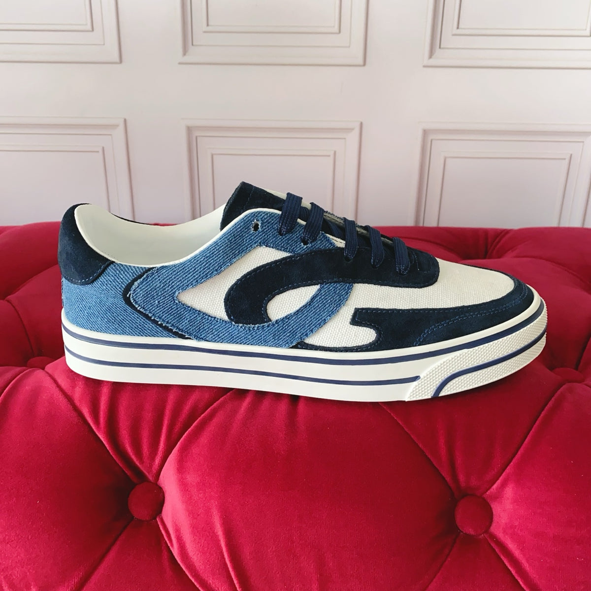 Dolce & Gabbana DG Heavy-Craft Calfskin Sneakers with 5D Accents