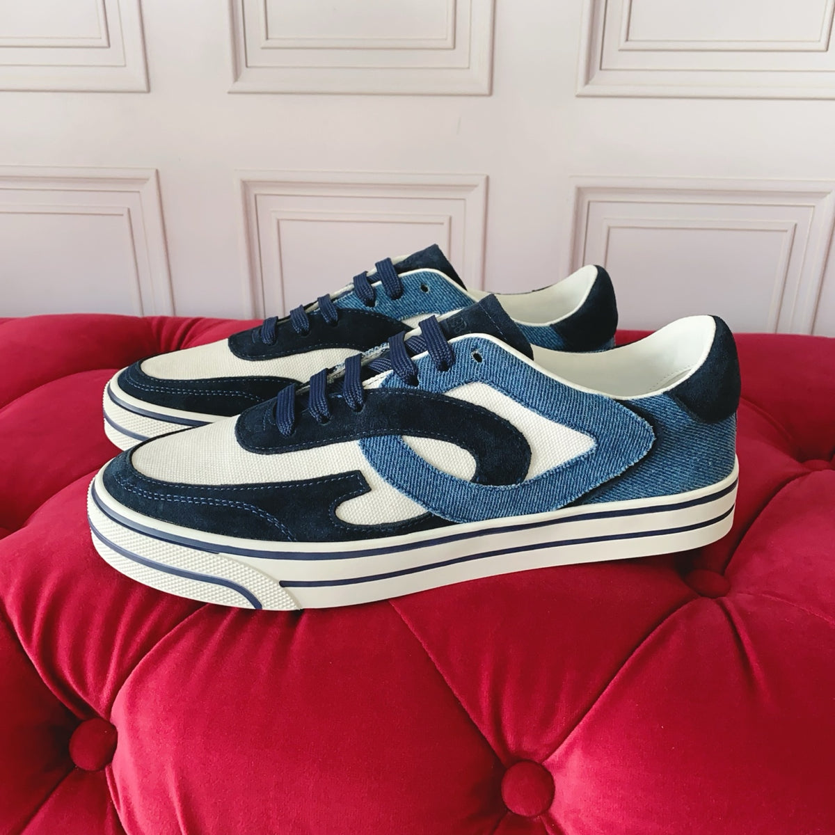Dolce & Gabbana DG Heavy-Craft Calfskin Sneakers with 5D Accents