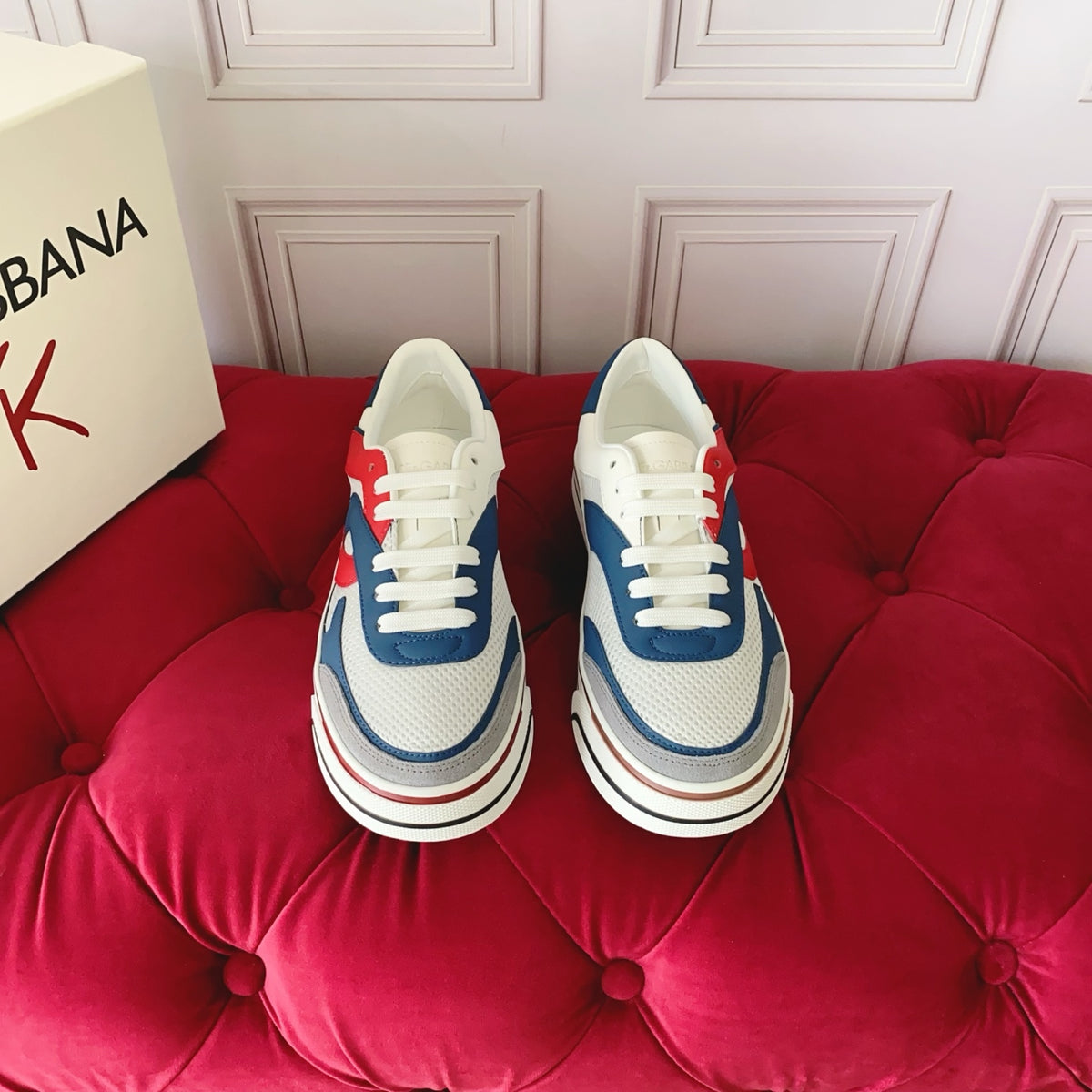 Dolce & Gabbana DG Heavy-Craft Calfskin Sneakers with 5D Accents