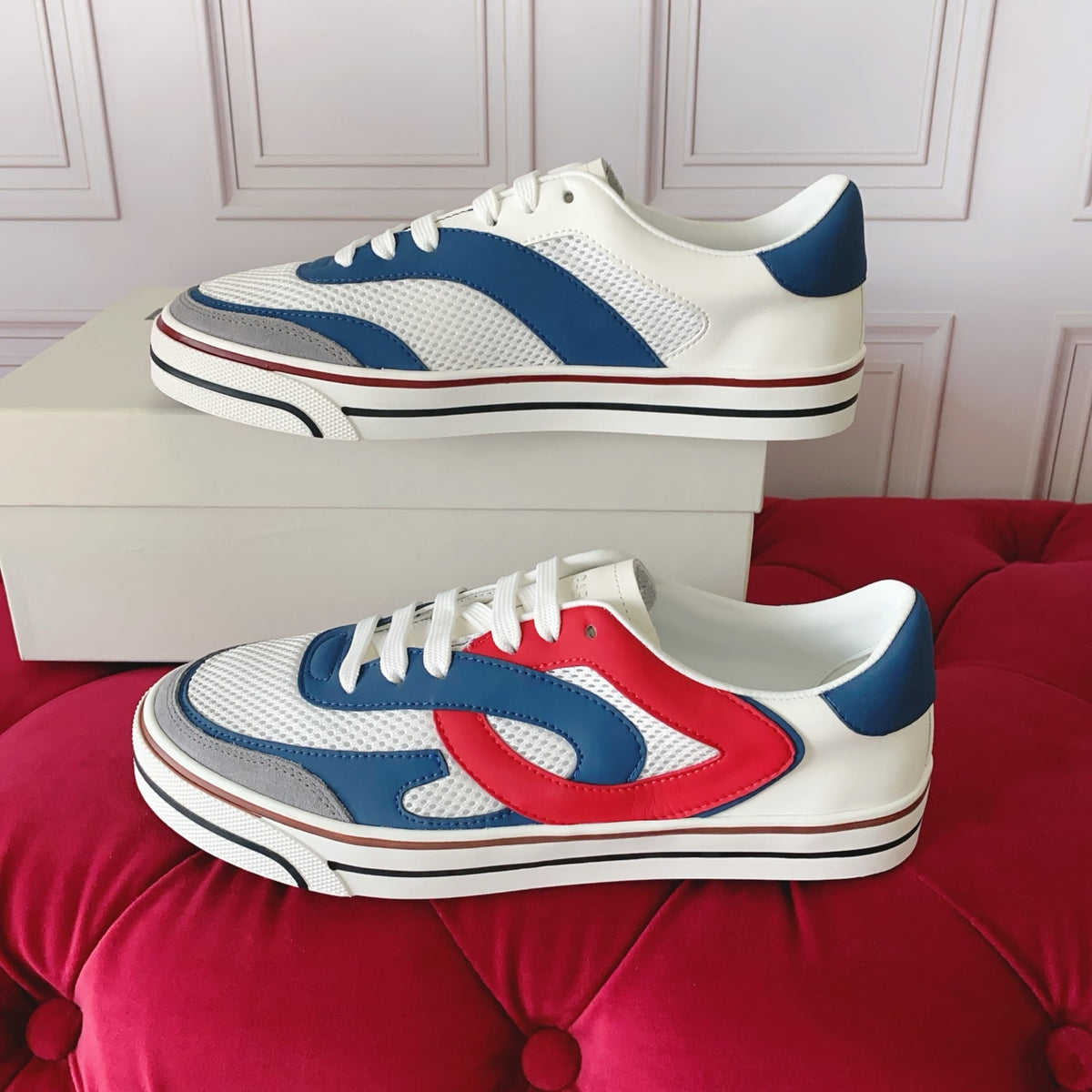 Dolce & Gabbana DG Heavy-Craft Calfskin Sneakers with 5D Accents