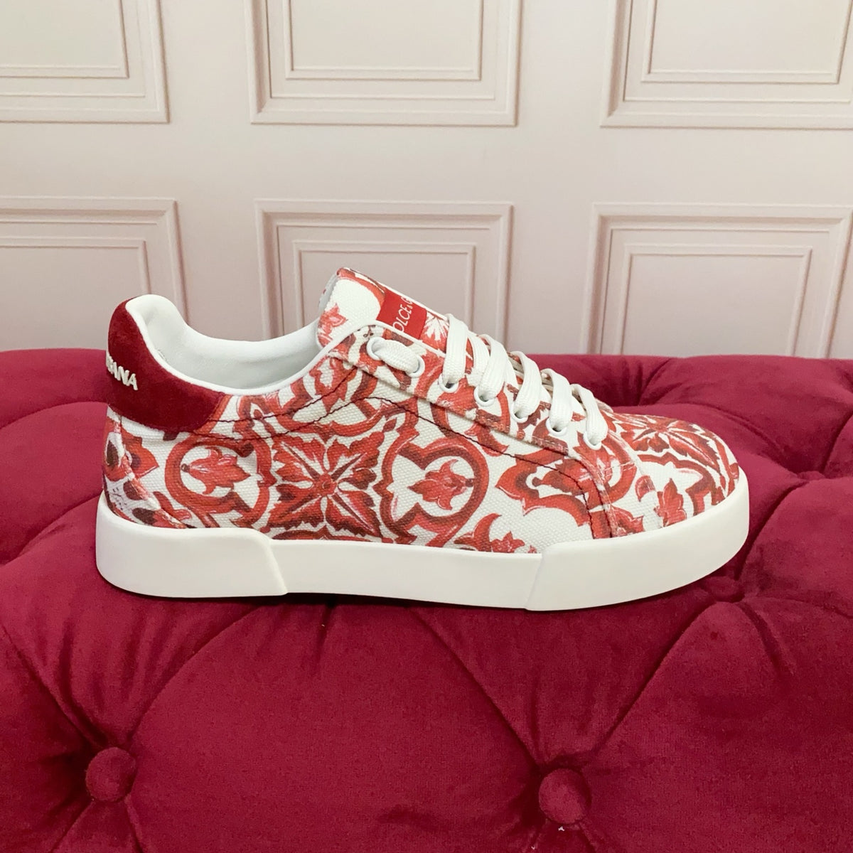 Dolce & Gabbana DG Heavy-Craft Calfskin Sneakers with 5D Accents