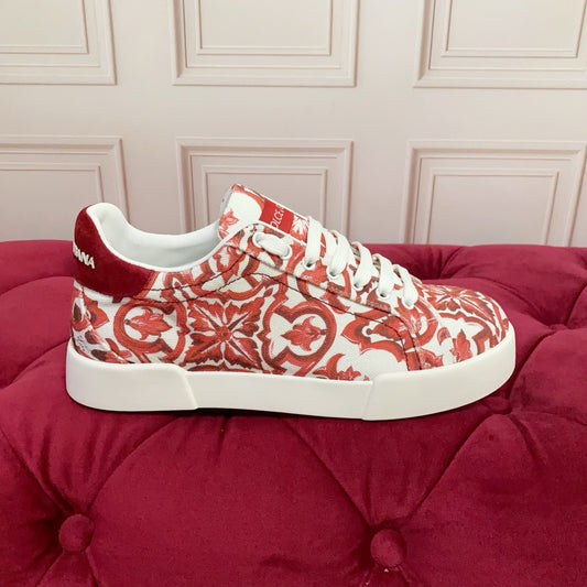 Dolce & Gabbana DG Heavy-Craft Calfskin Sneakers with 5D Accents