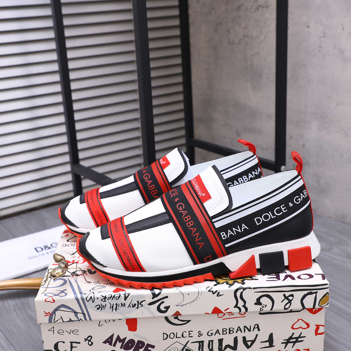 Dolce & Gabbana DG Couple's Suede Casual Sneakers