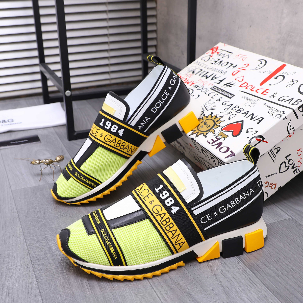 Dolce & Gabbana DG Couple's Suede Casual Sneakers
