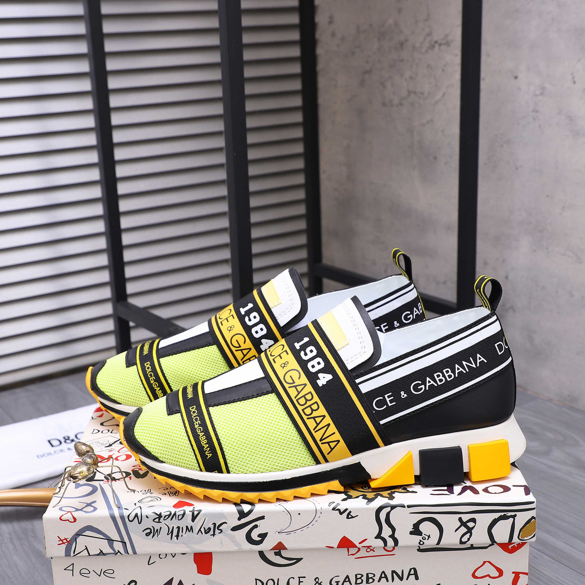 Dolce & Gabbana DG Couple's Suede Casual Sneakers