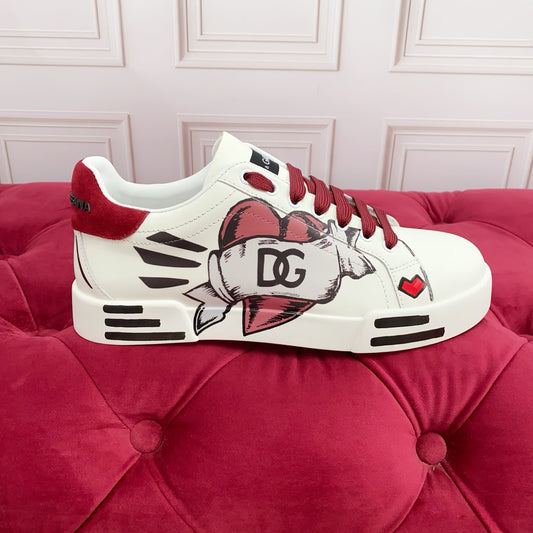 Dolce & Gabbana DG Heavy-Craft Calfskin Sneakers with 5D Accents