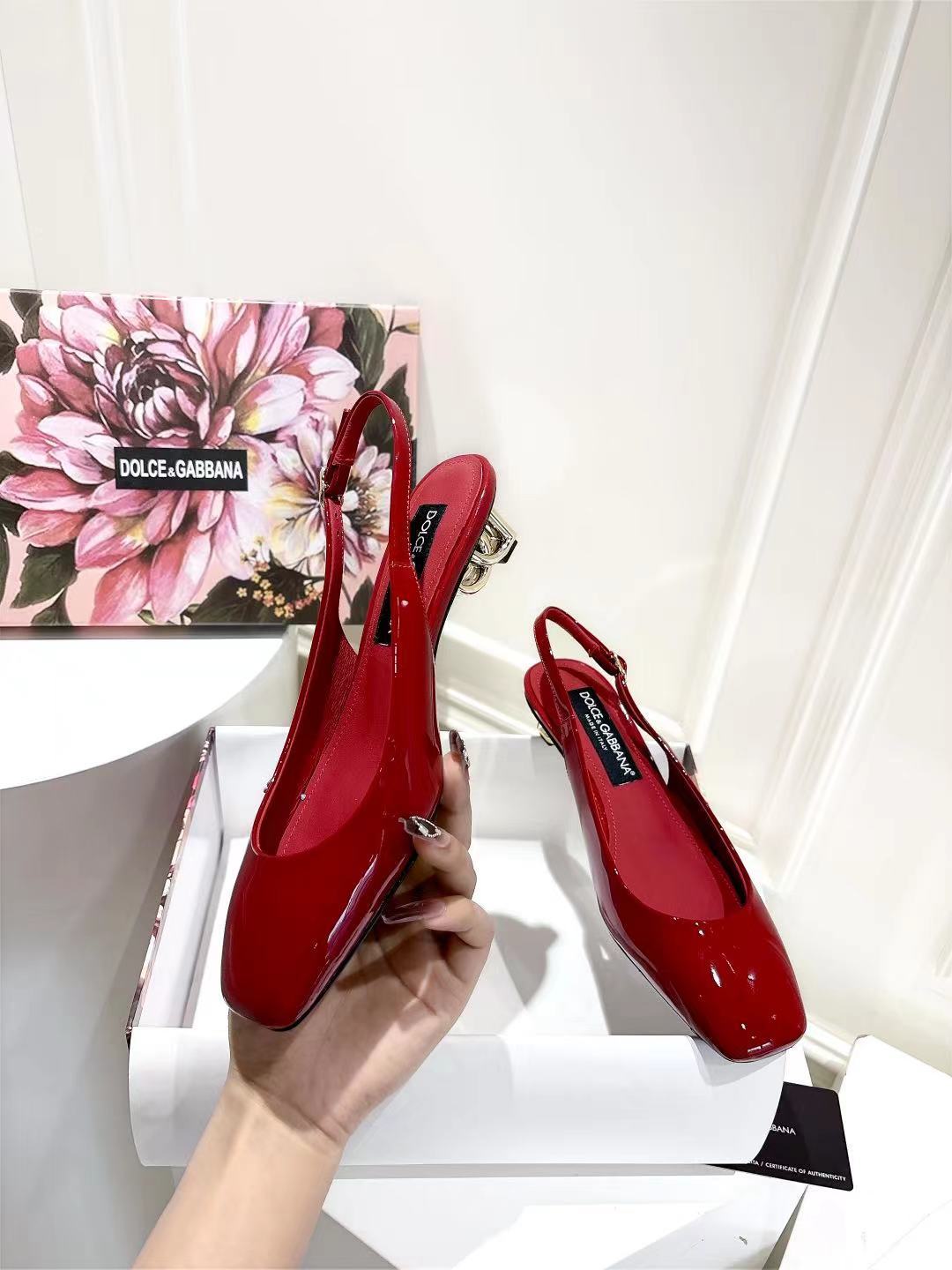 Dolce & Gabbana DG Women's Patent-Leather Heels