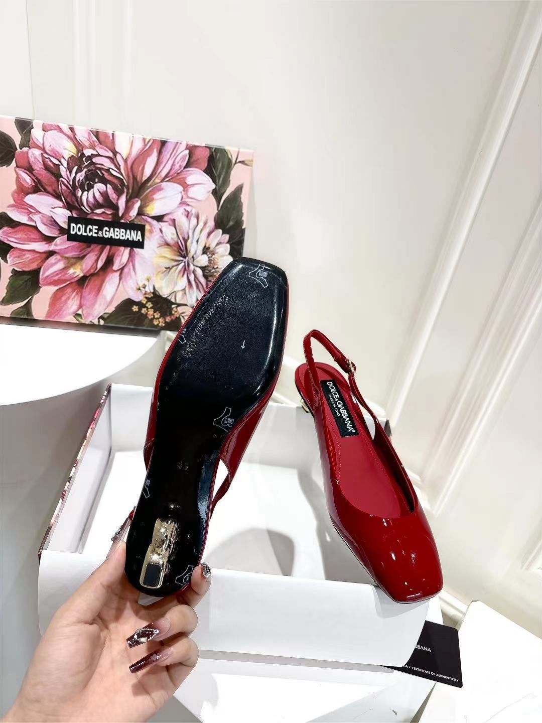 Dolce & Gabbana DG Women's Patent-Leather Heels