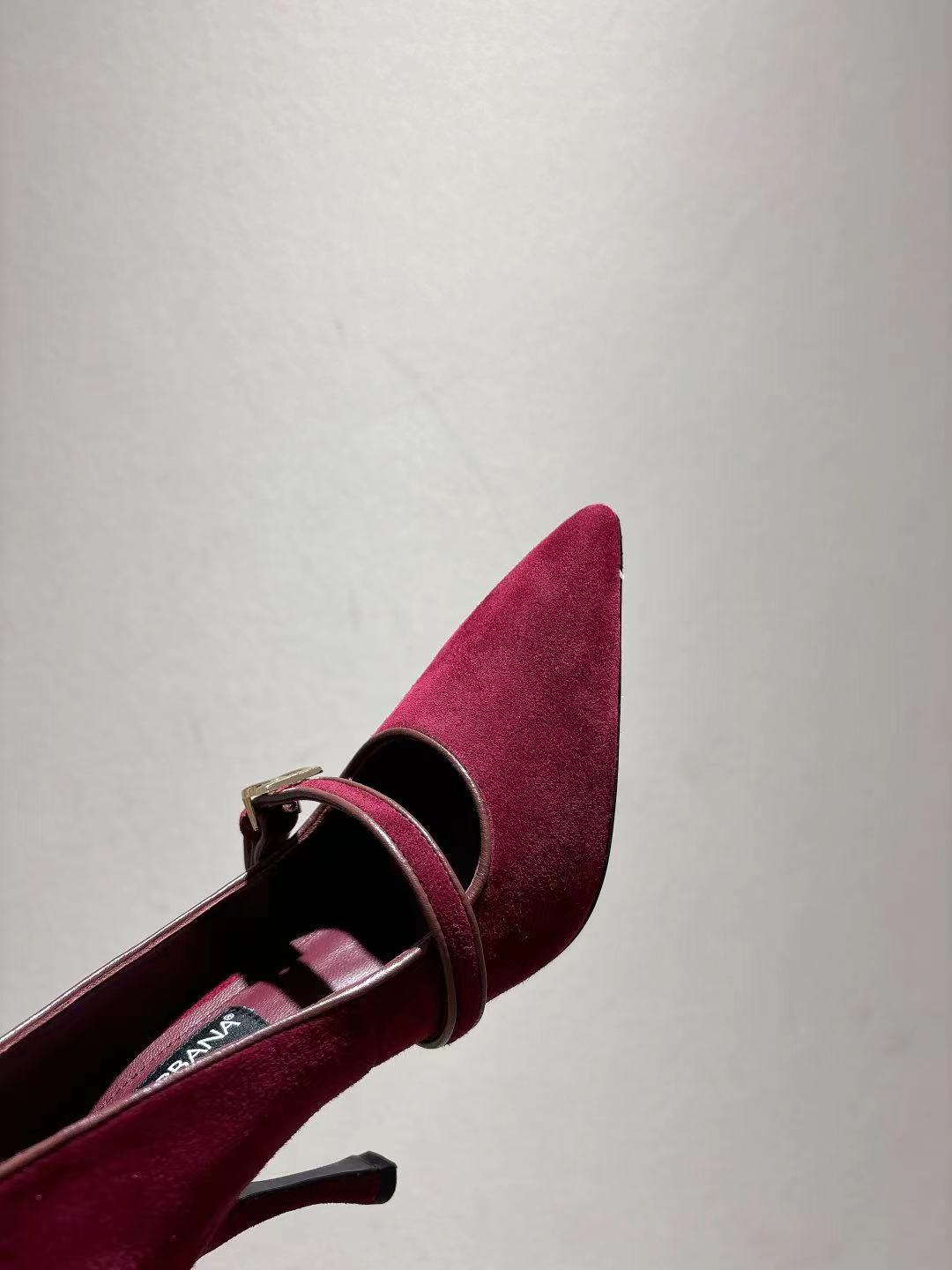 Dolce & Gabbana DG Women's Pointed-Toe Leather Heels