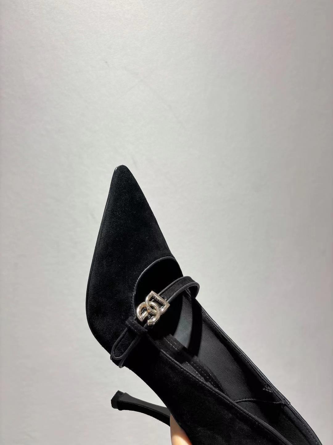 Dolce & Gabbana DG Women's Pointed-Toe Leather Heels
