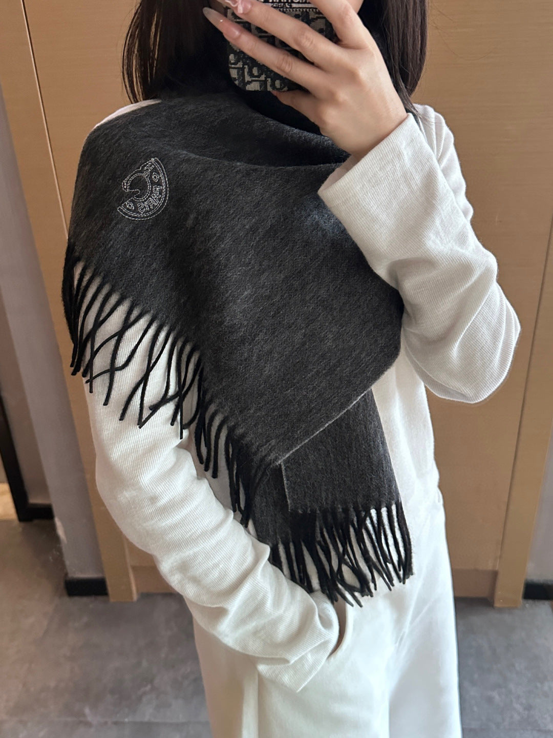 elegant Scarf for unisex couple - alternate angle view 2