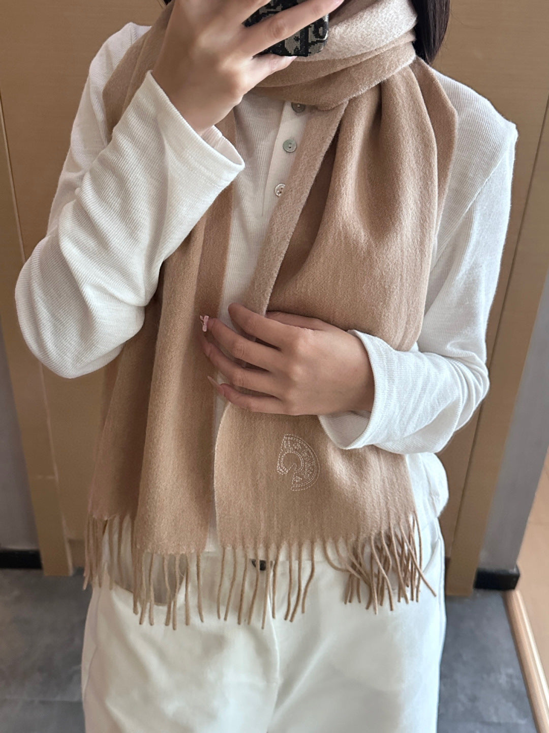 elegant Scarf for unisex couple - alternate angle view 3