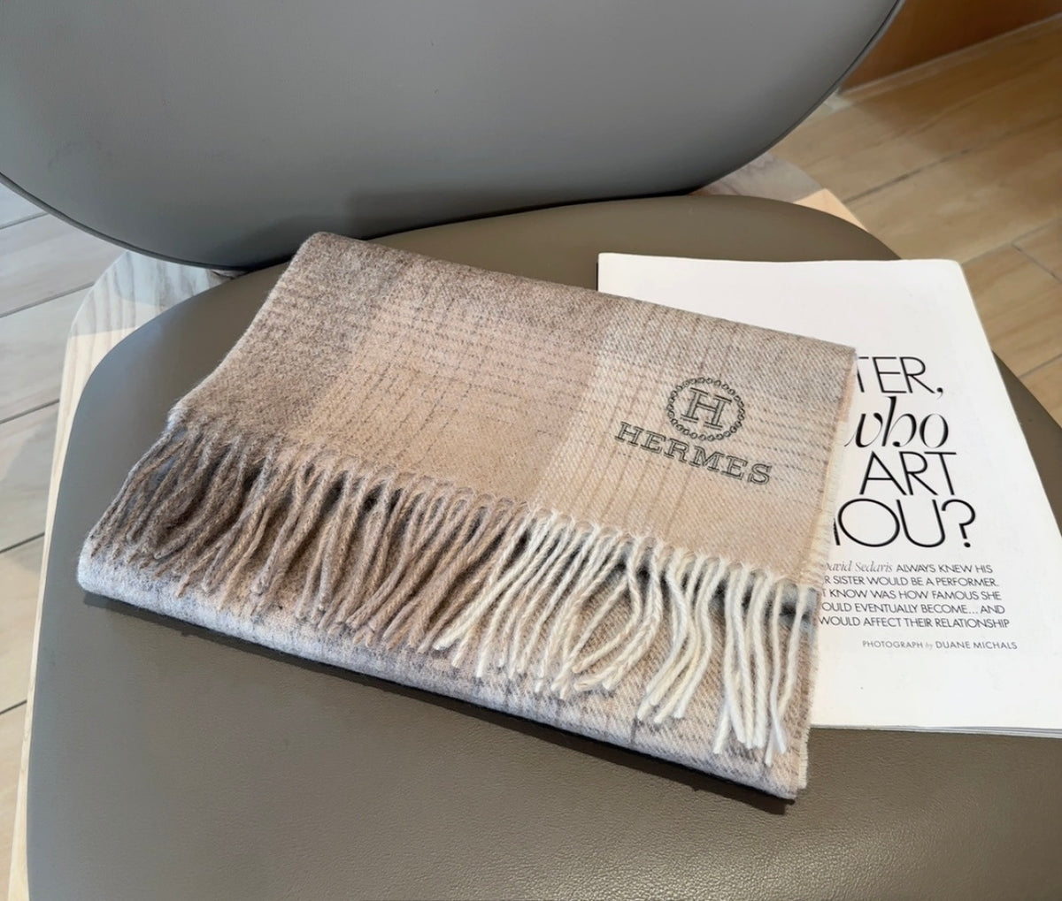 elegant Scarf for unisex couple - alternate angle view 5