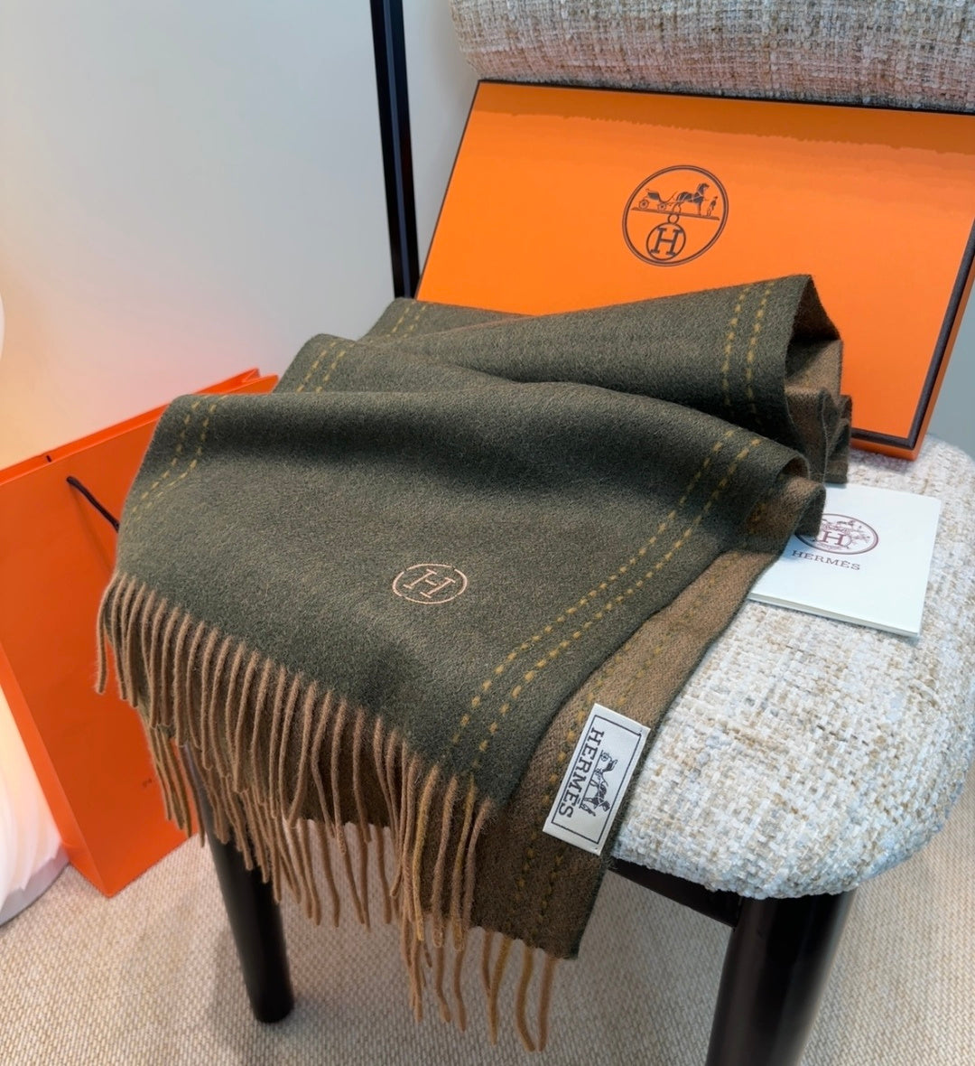 elegant Scarf for unisex couple - alternate angle view 7