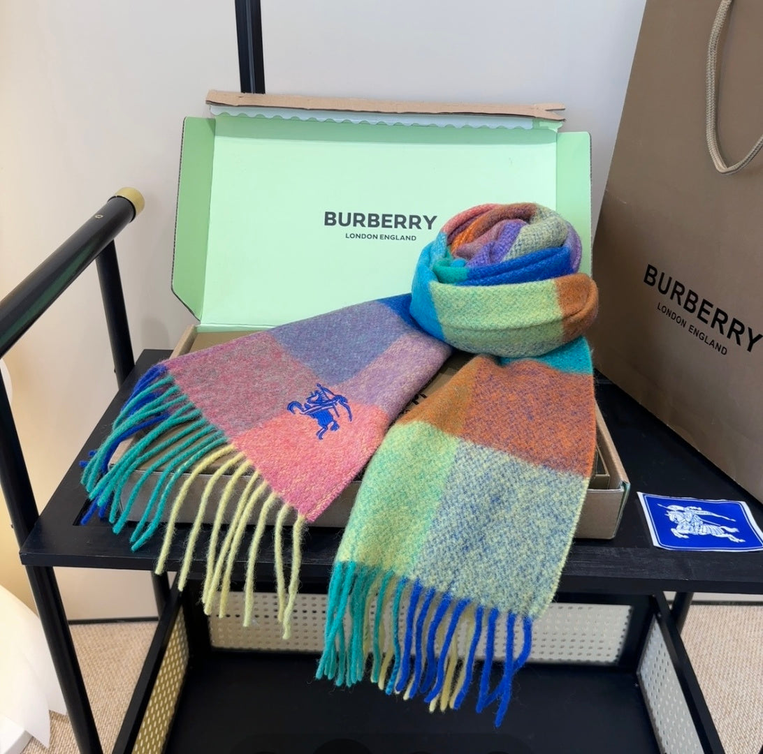 contrast color edgy Scarf for unisex couple - alternate angle view 10