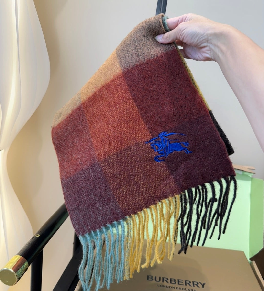 contrast color edgy Scarf for unisex couple - alternate angle view 4
