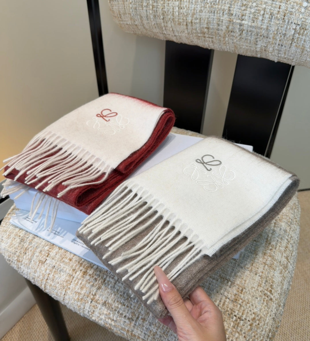 elegant Scarf for unisex couple - alternate angle view 3