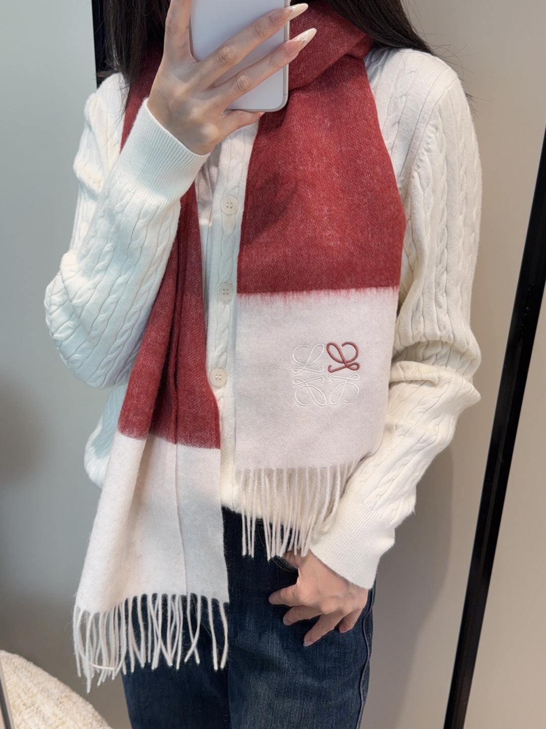 elegant Scarf for unisex couple - product detail view