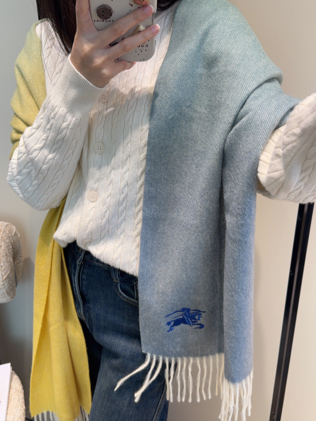 velvet Scarf for men - product detail view