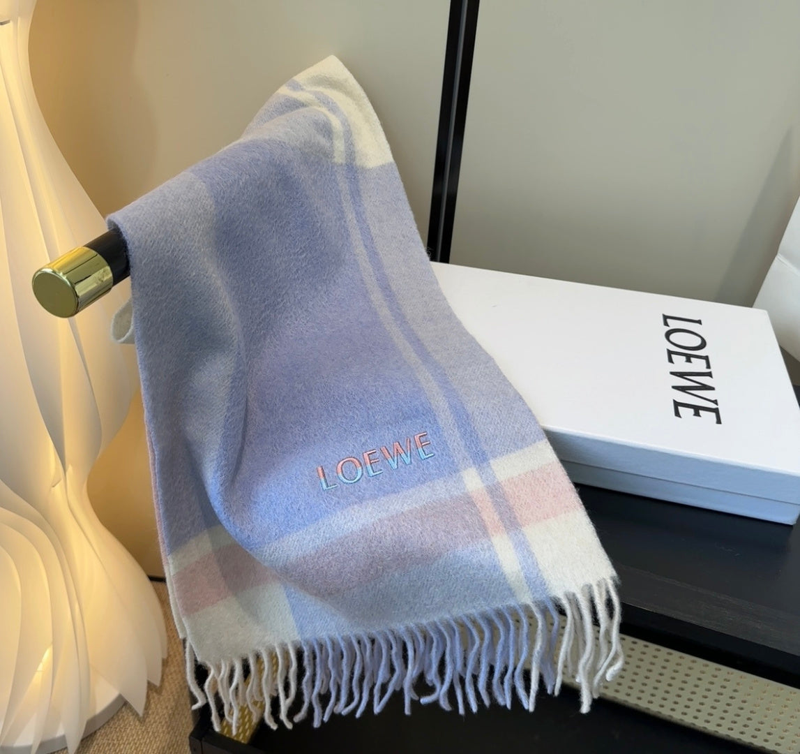 contrast color edgy Scarf for unisex couple - alternate angle view 6