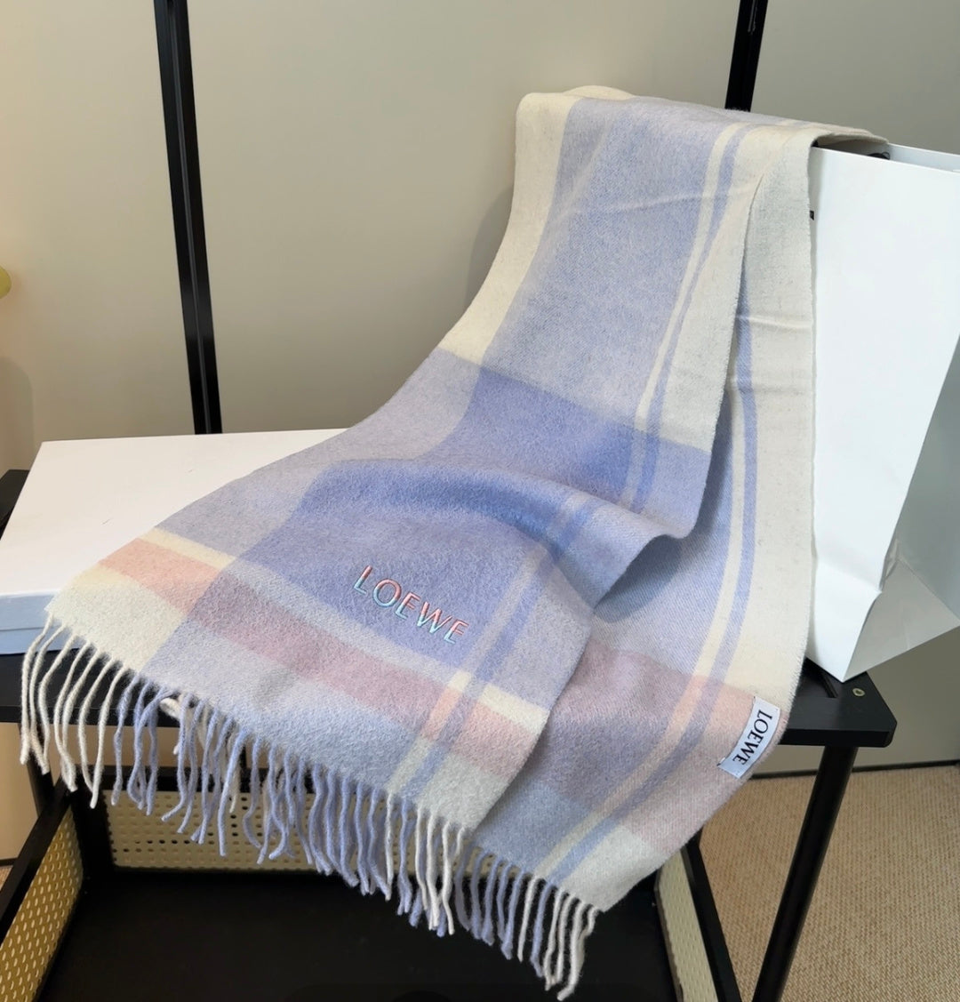 contrast color edgy Scarf for unisex couple - alternate angle view 9