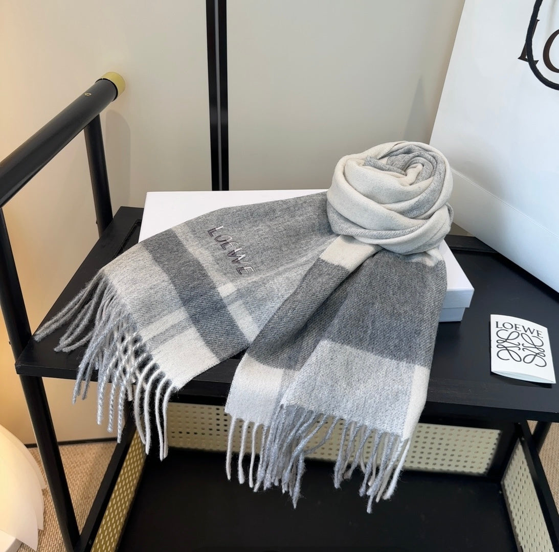 contrast color edgy Scarf for unisex couple - alternate angle view 10