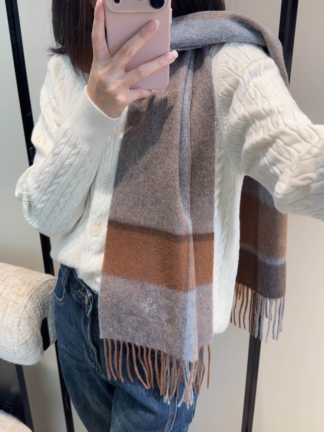 velvet luxury Shawl for women - product detail view