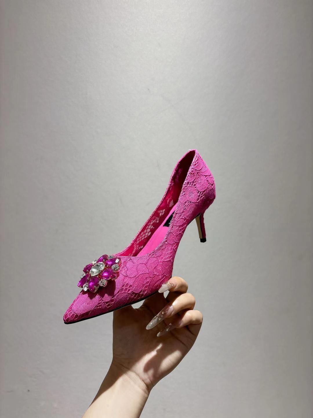 Dolce & Gabbana DG Women's Lace-Mesh Heels
