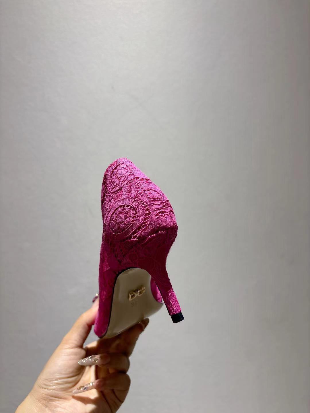 Dolce & Gabbana DG Women's Lace-Mesh Heels