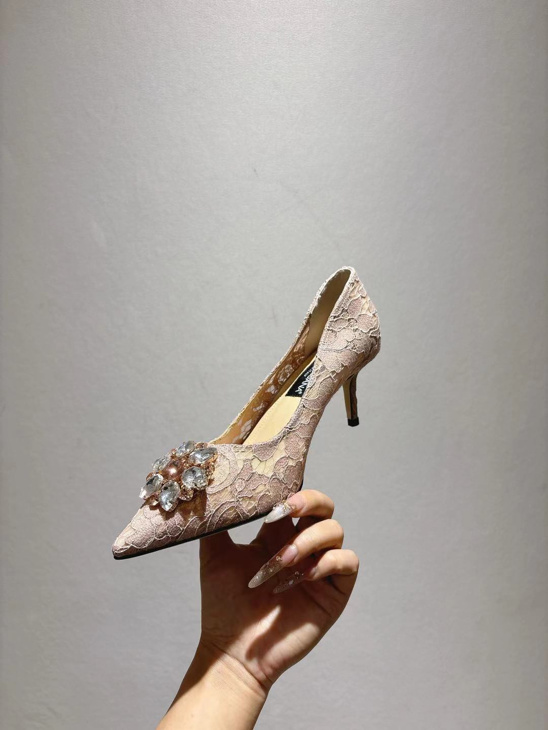 Dolce & Gabbana DG Women's Lace-Mesh Heels