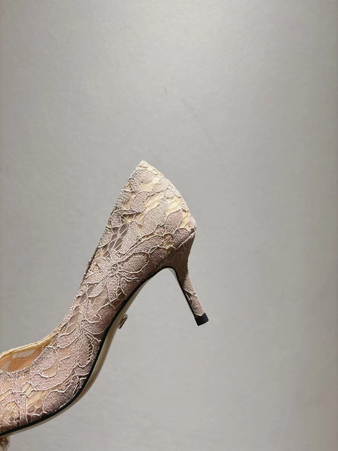 Dolce & Gabbana DG Women's Lace-Mesh Heels