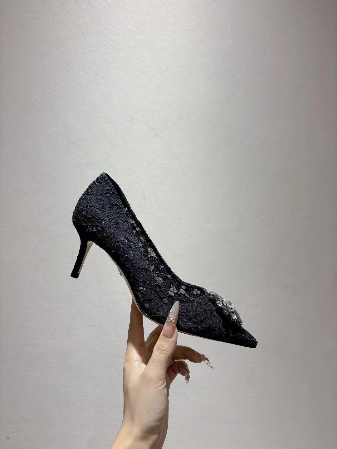 Dolce & Gabbana DG Women's Lace-Mesh Heels