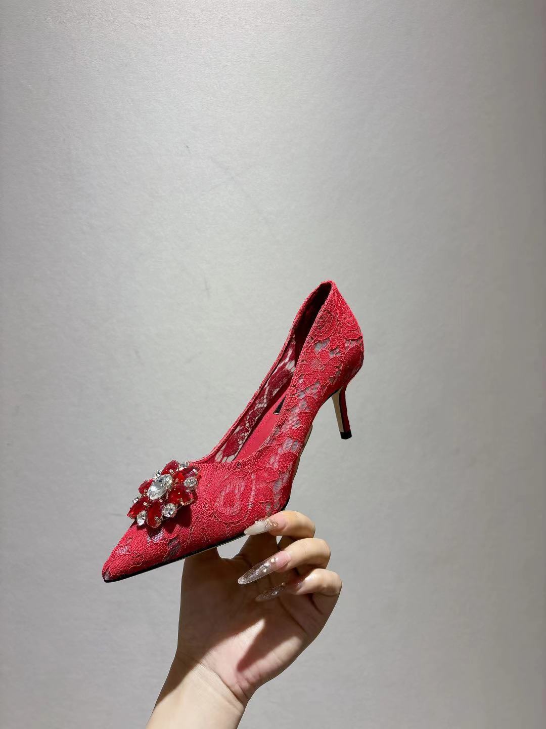 Dolce & Gabbana DG Women's Lace-Mesh Heels