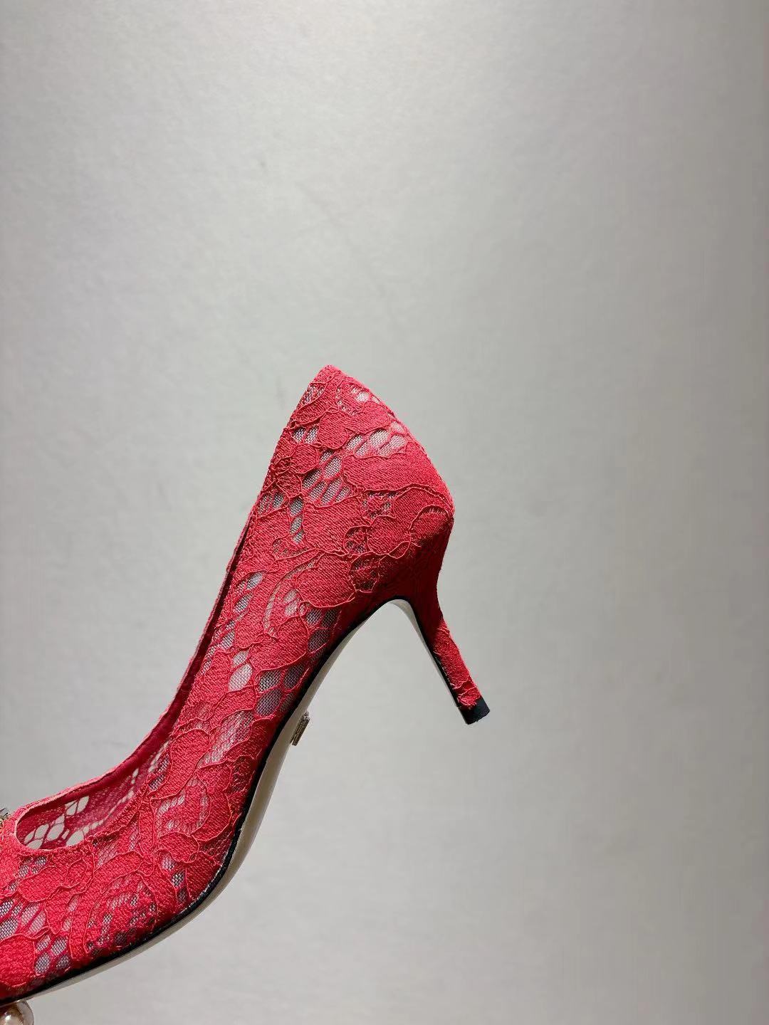 Dolce & Gabbana DG Women's Lace-Mesh Heels