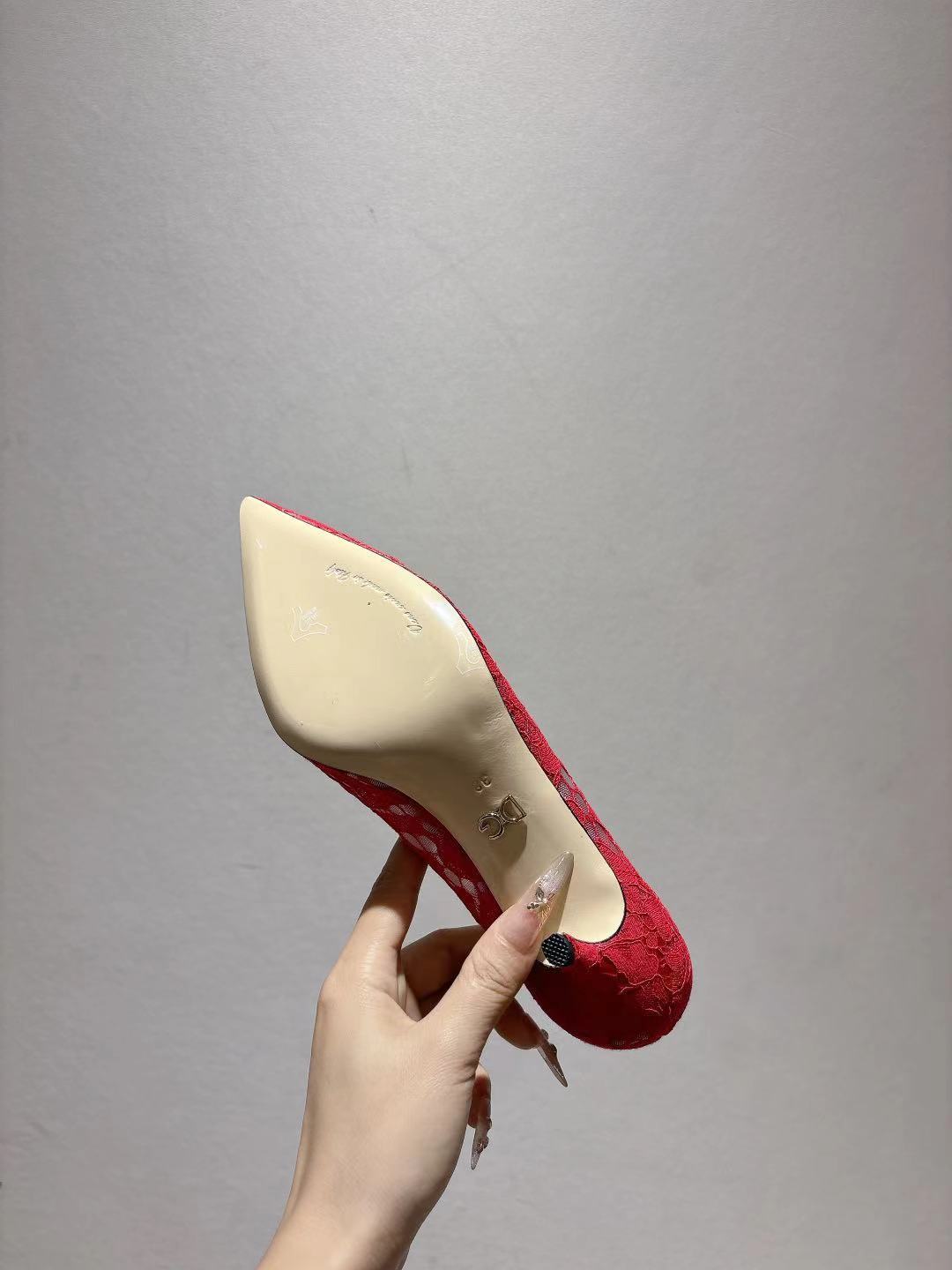 Dolce & Gabbana DG Women's Lace-Mesh Heels