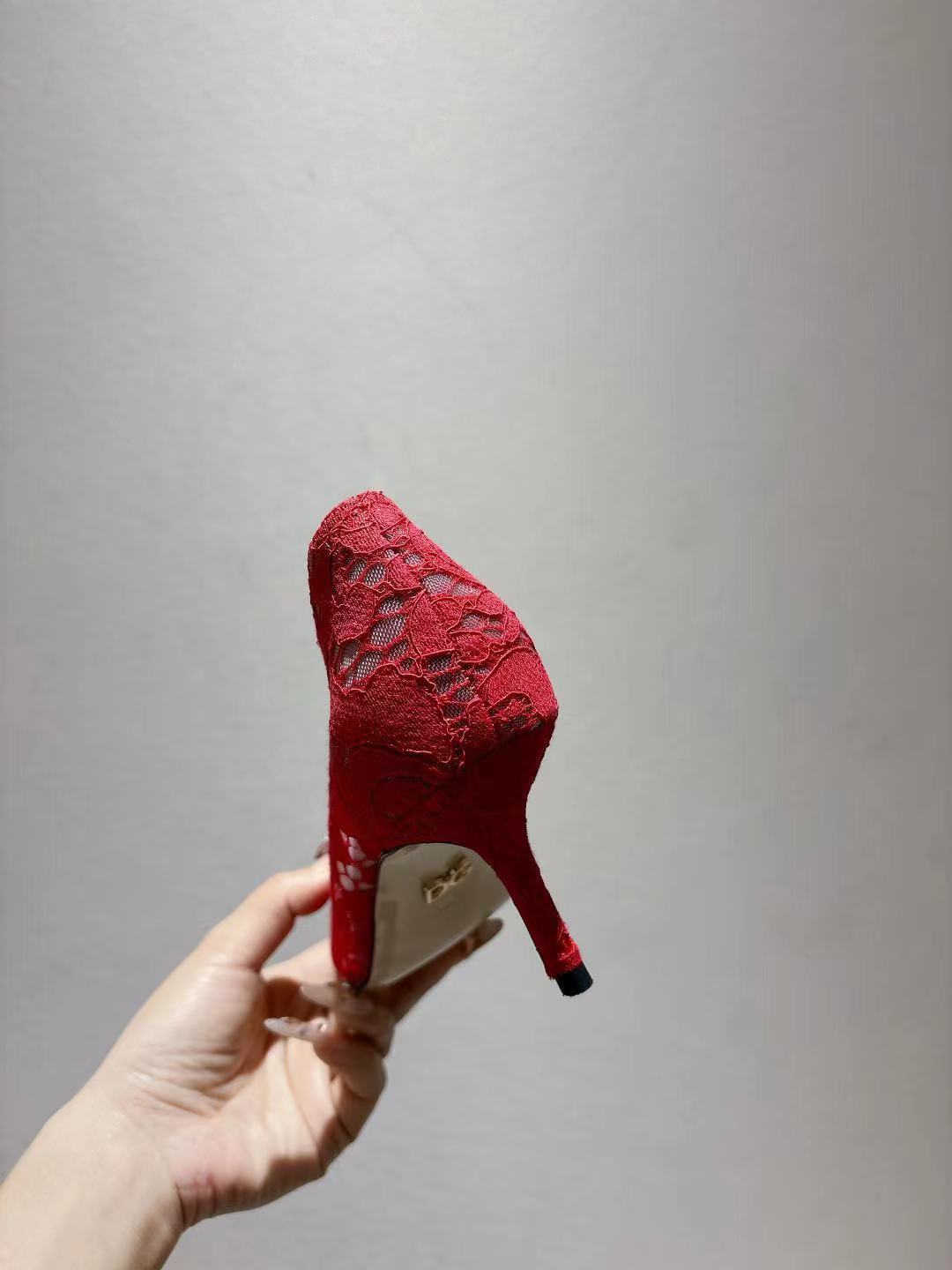 Dolce & Gabbana DG Women's Lace-Mesh Heels