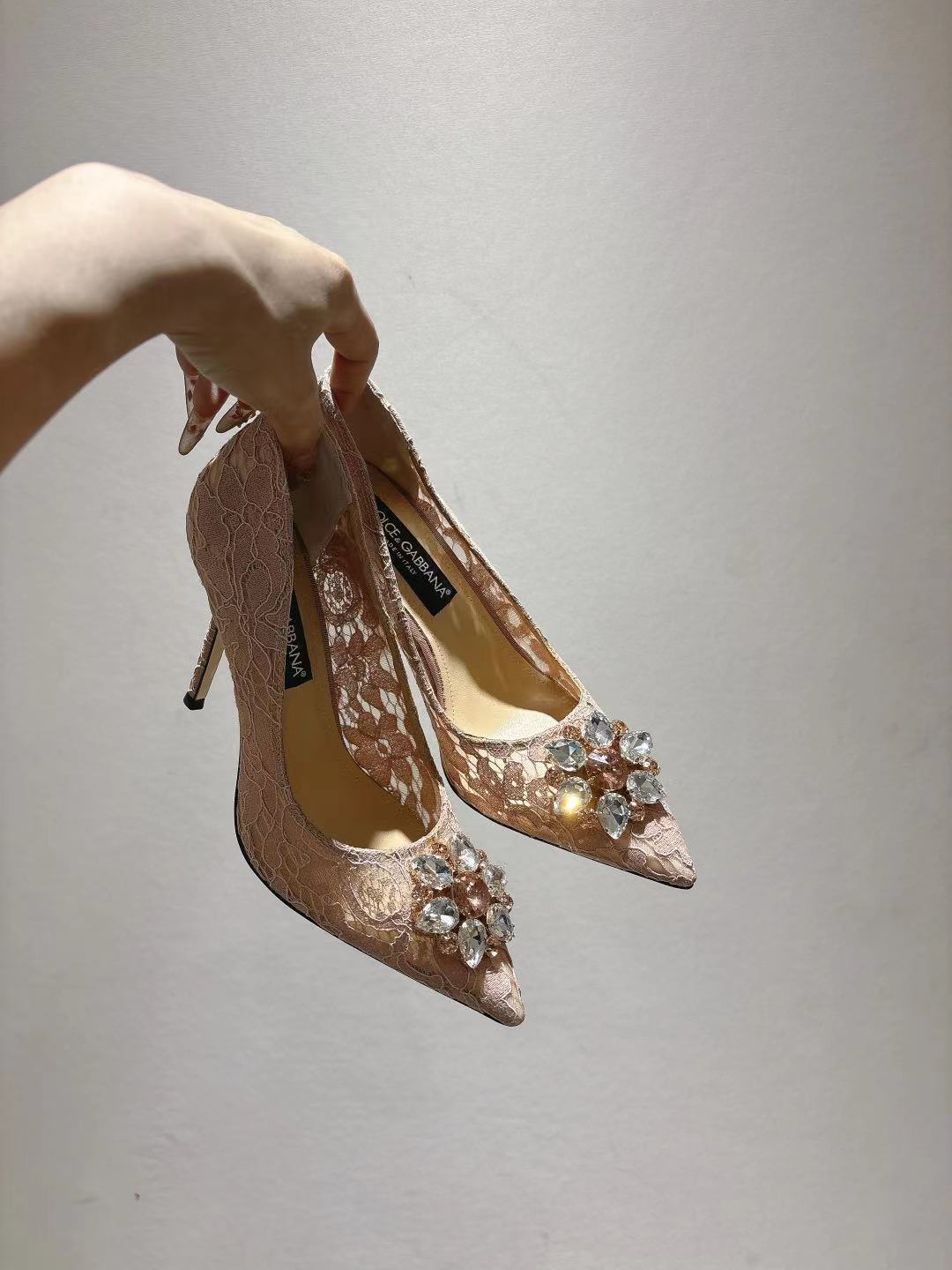 Dolce & Gabbana DG Women's Lace-Mesh Heels
