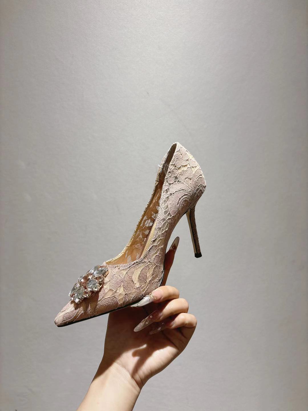 Dolce & Gabbana DG Women's Lace-Mesh Heels