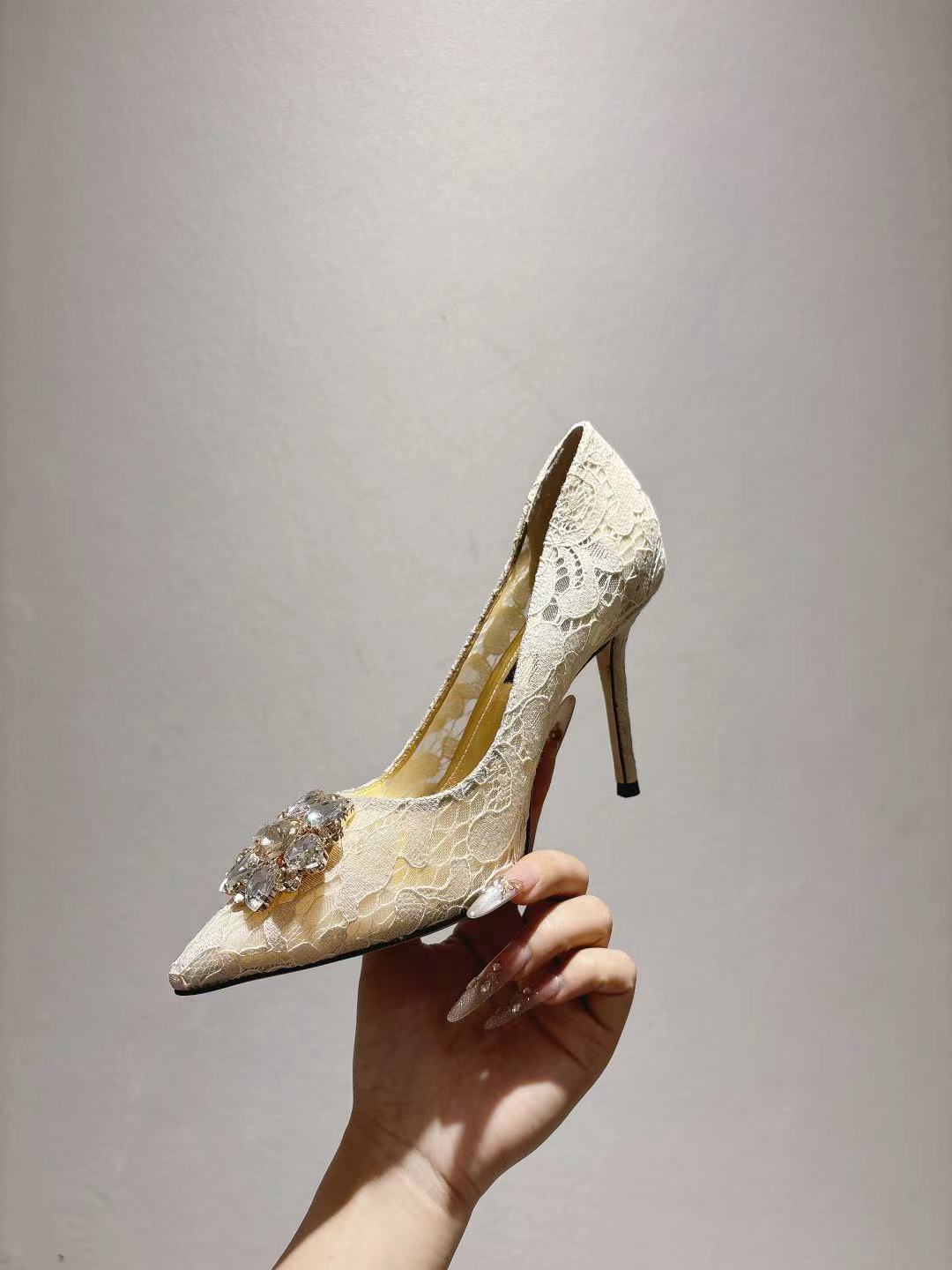 Dolce & Gabbana DG Women's Lace-Mesh Heels