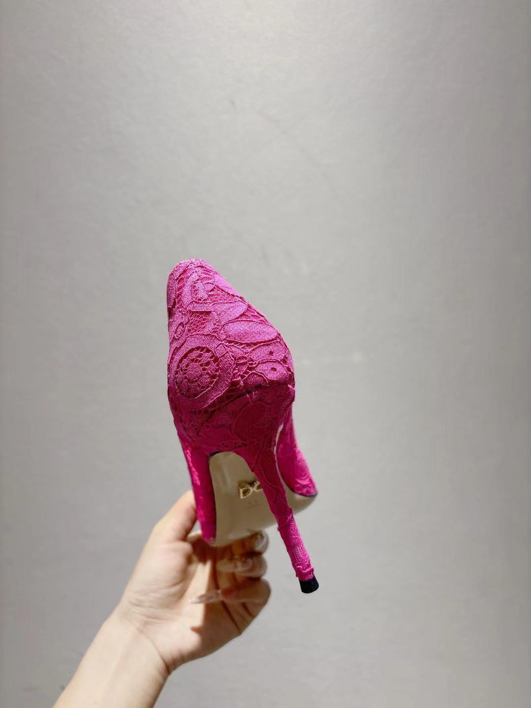 Dolce & Gabbana DG Women's Lace-Mesh Heels