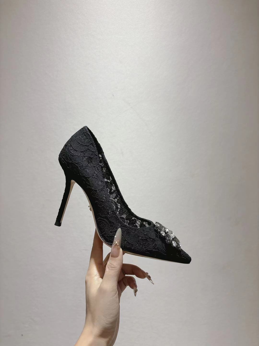 Dolce & Gabbana DG Women's Lace-Mesh Heels