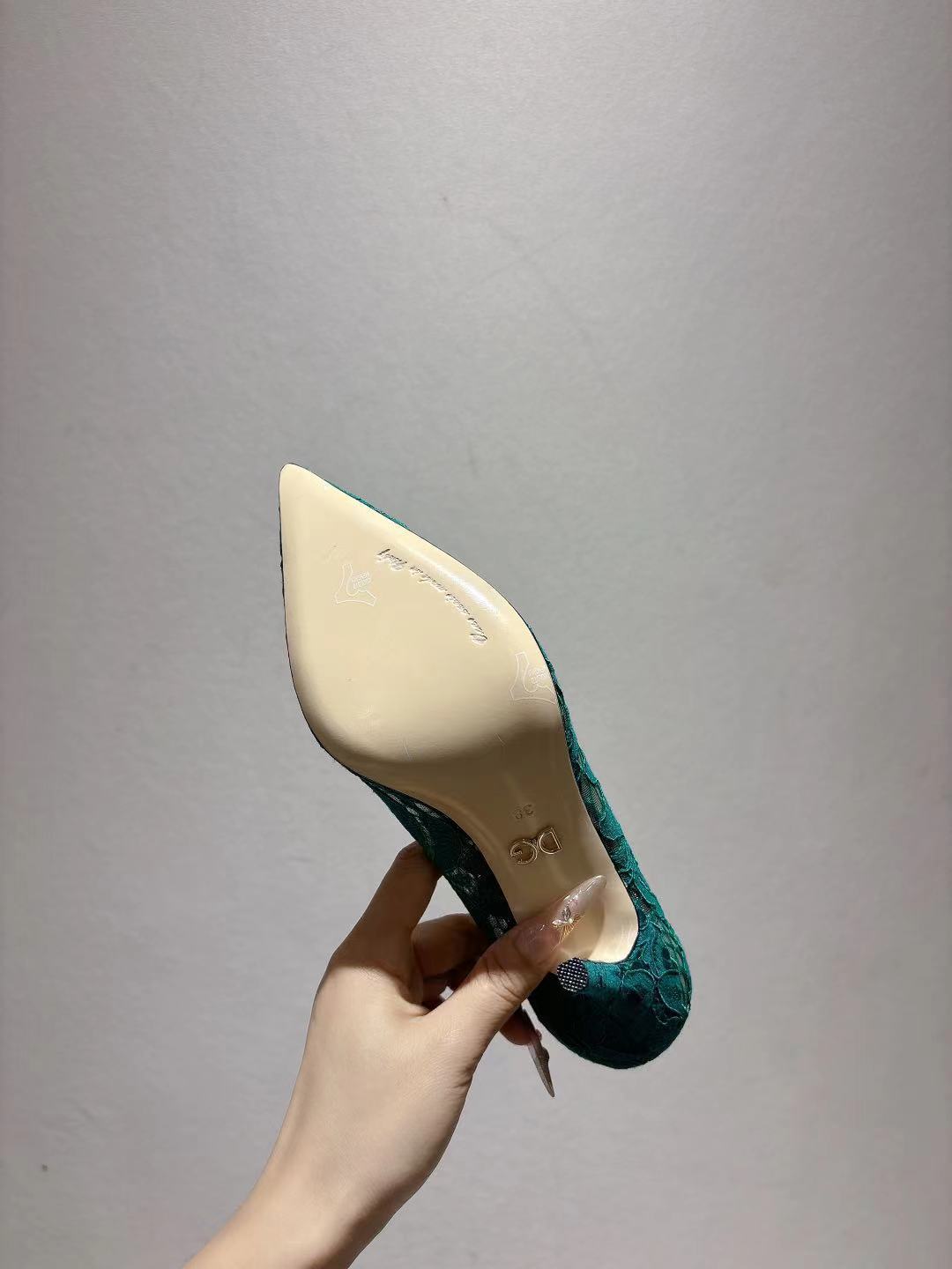 Dolce & Gabbana DG Women's Lace-Mesh Heels