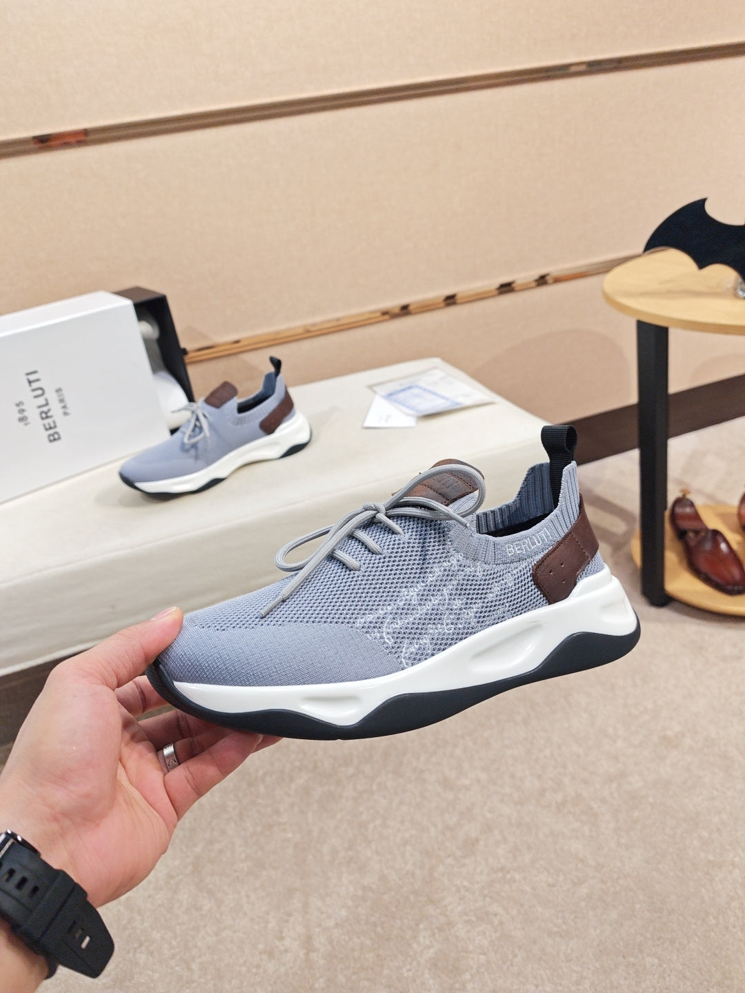 Berluti Men's Edge-Last Leather Casual Shoes