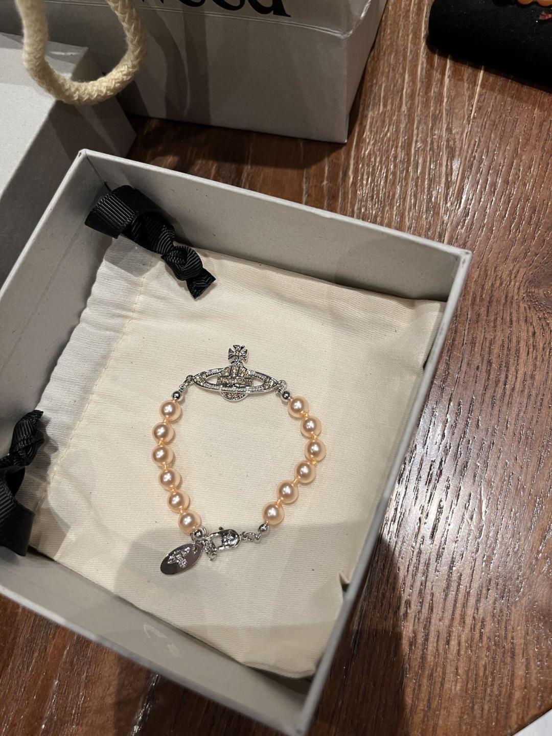 pearl crystal inlaid Bracelet for women - alternate angle view 5