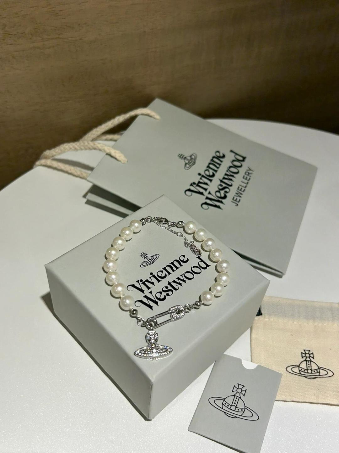 pearl crystal inlaid Bracelet for women - alternate angle view 2